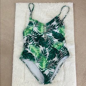 ♥️ one piece palm print swimmie